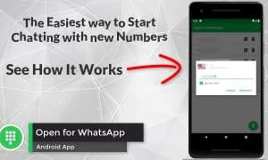 How to use Open for WhatsApp