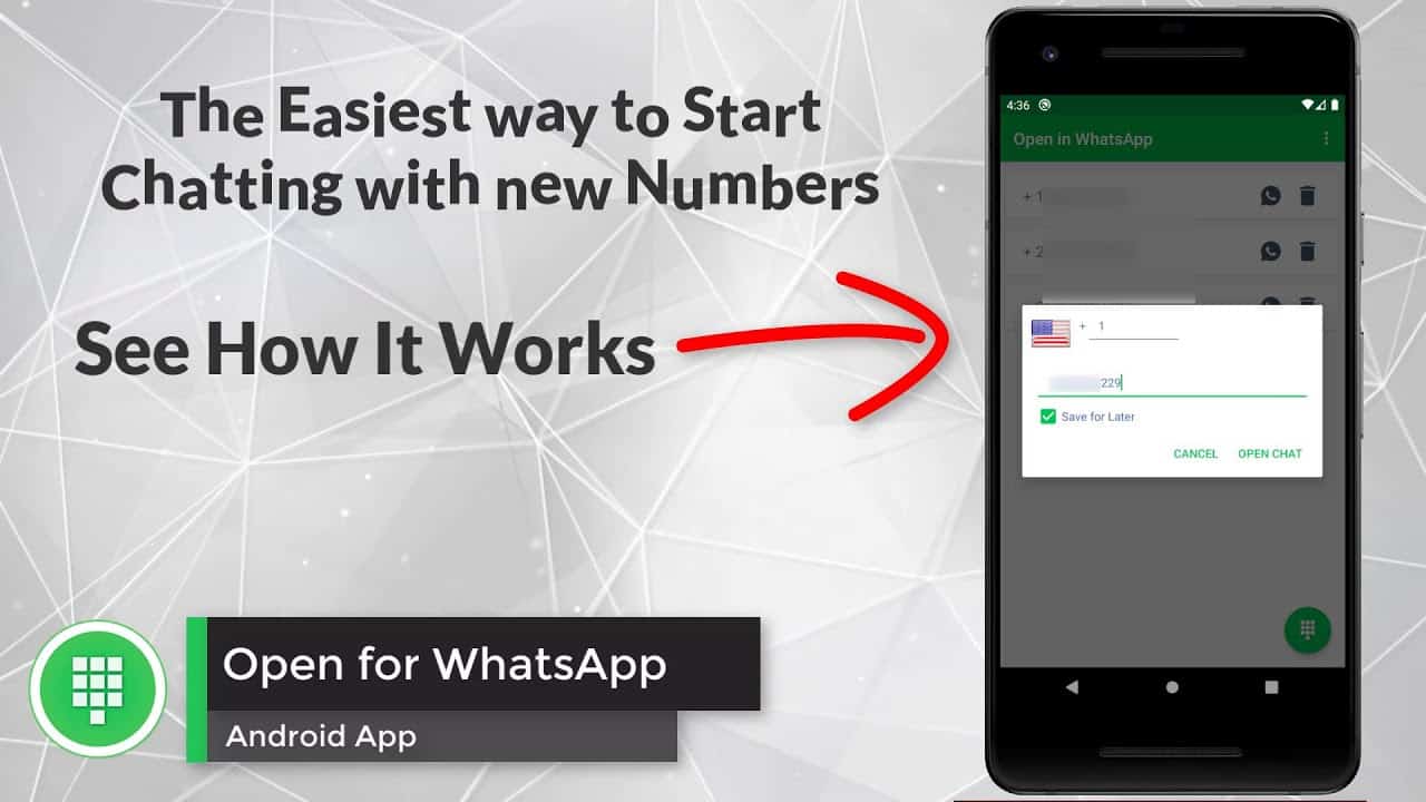 whatsapp open existing chat