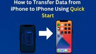 Transfer Data from iPhone to iPhone using Quick Start